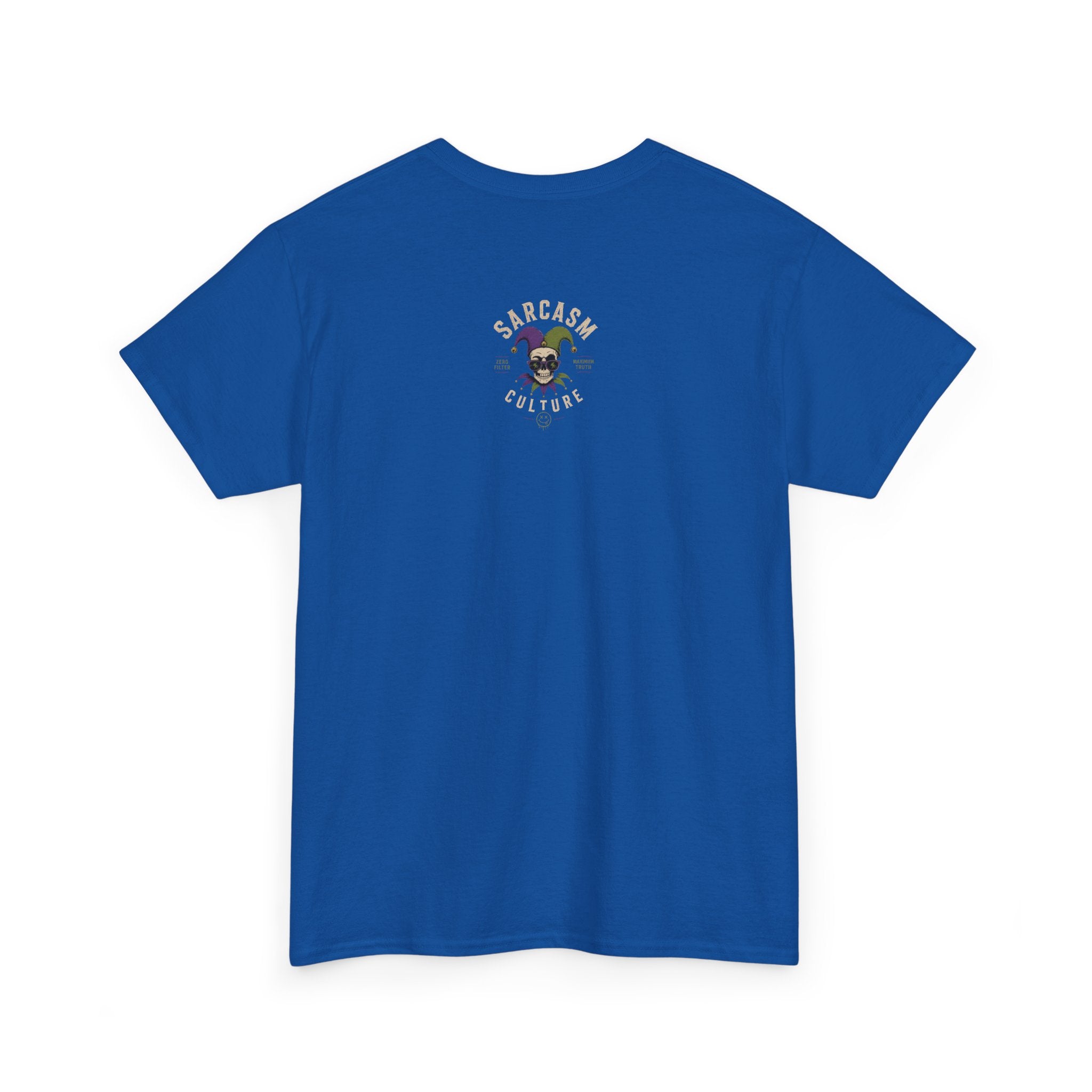 Skeleton Jester Tee — 'That's Where Your Jaw's Gonna Go When My Sarcasm Hits You' Dark Humor Graphic Shirt