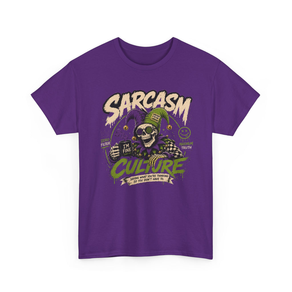Off His Meds Jester Tee — Wild & Unhinged Sarcasm Culture Graphic T-Shirt