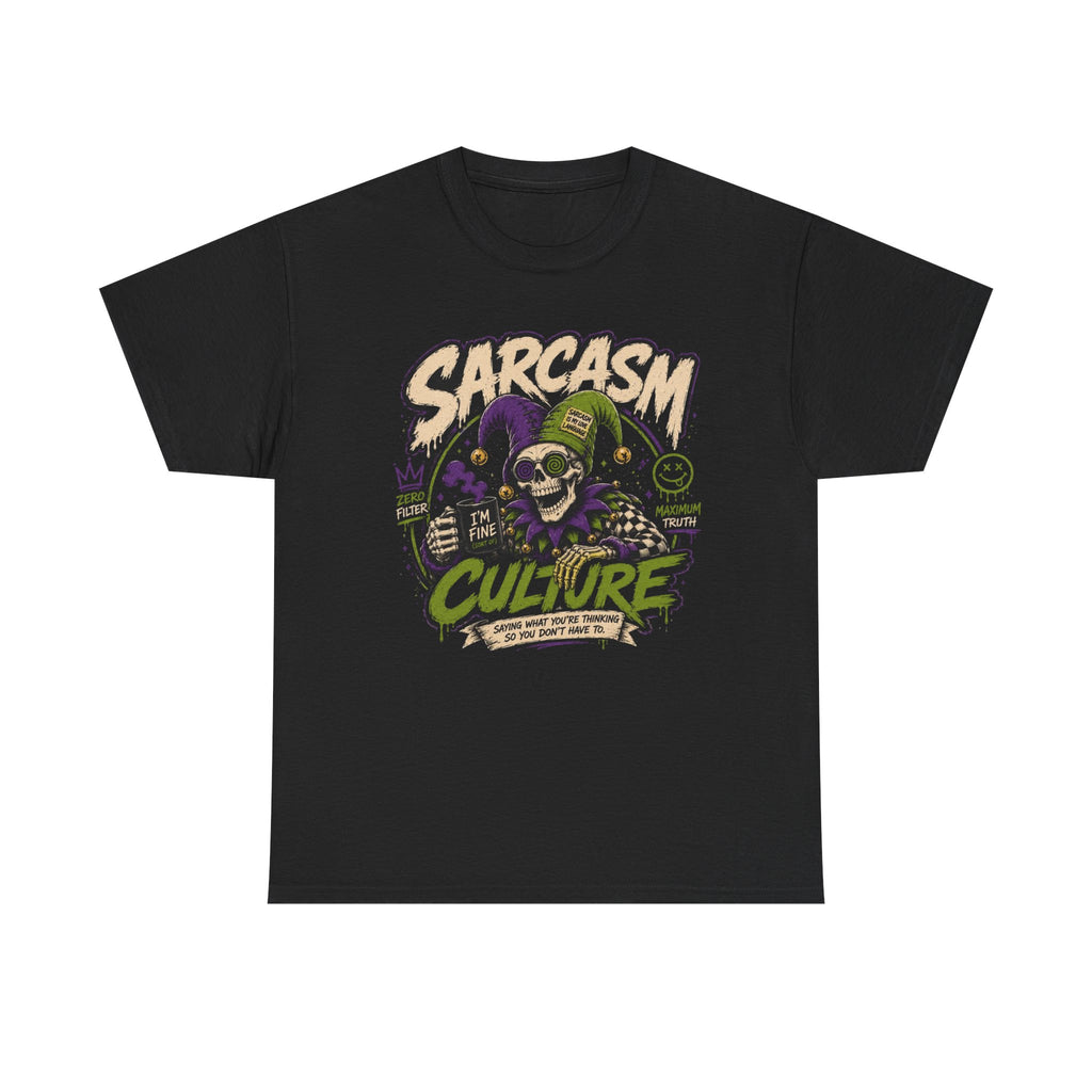 Off His Meds Jester Tee — Wild & Unhinged Sarcasm Culture Graphic T-Shirt