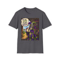 Funny Medieval Skeleton T‑Shirt – 'Go over yonder and ingest a satchel of Richard's' Graphic Tee