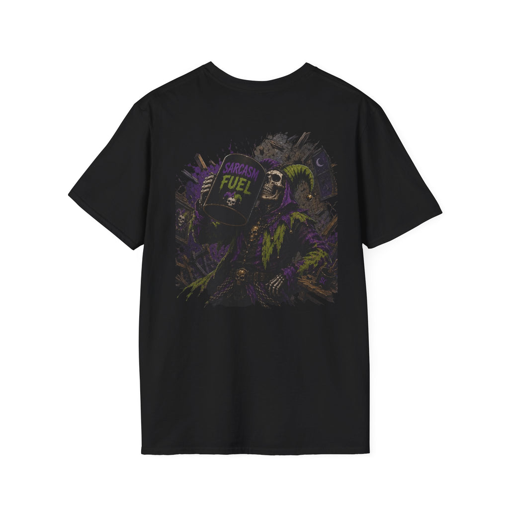 Fuel Mask Graphic T-Shirt — Dark Vaporwave Streetwear