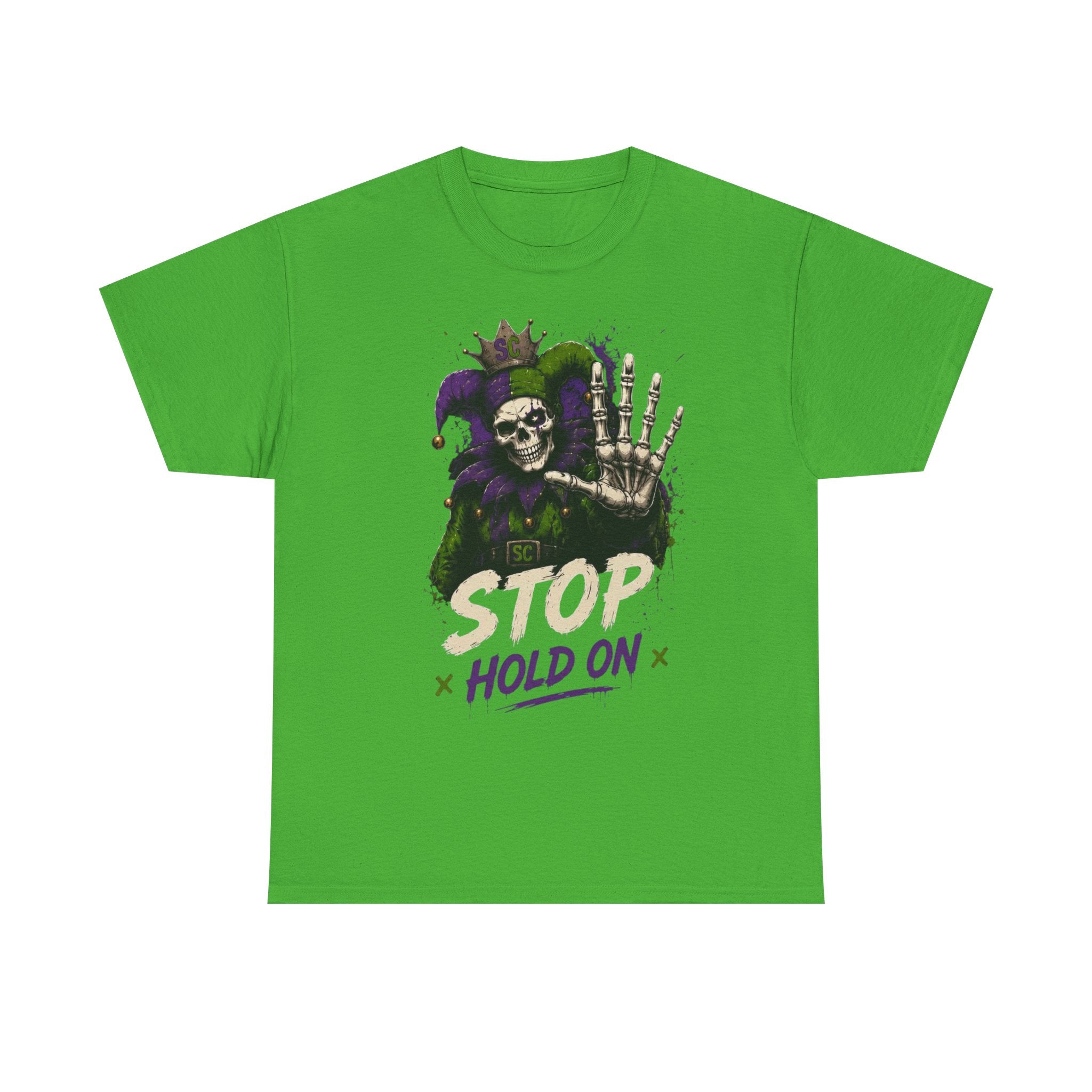 Stop Hold On Tee — 'OK Now Talk' Jester Graphic Unisex T-Shirt