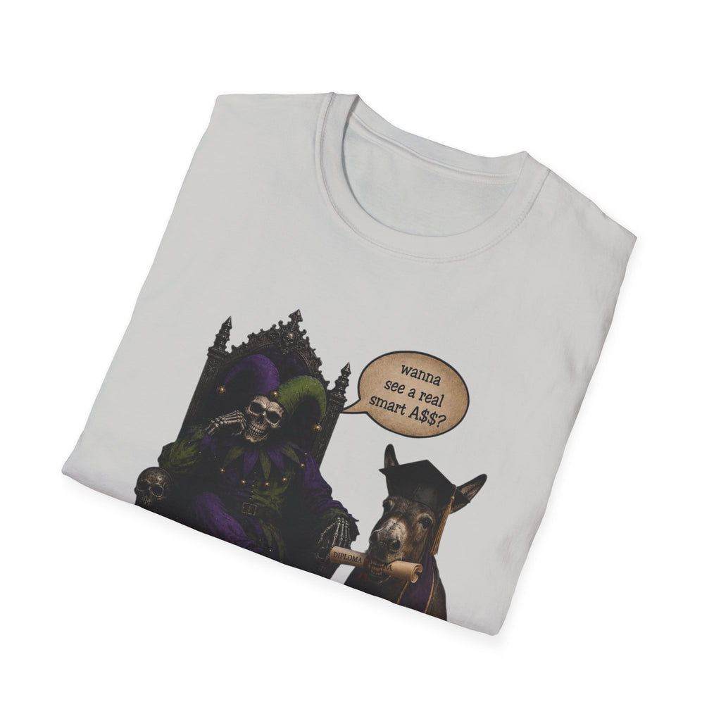 Jester Throne T-Shirt — “Wicked and a Smart Ass” Dark Gothic Graphic Tee