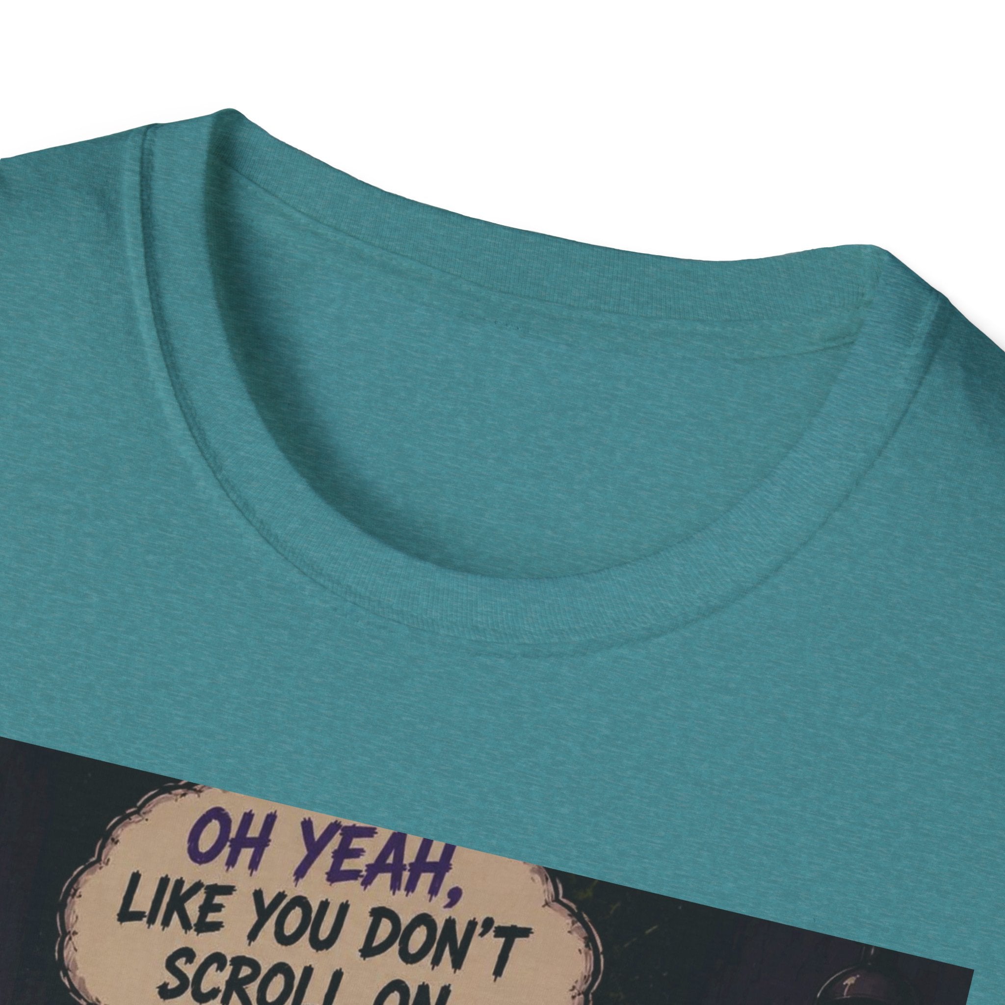 Skull Throne T-Shirt — 'Oh Yeah, Like You Don't Scroll on the Bowl' Gothic Graphic Tee
