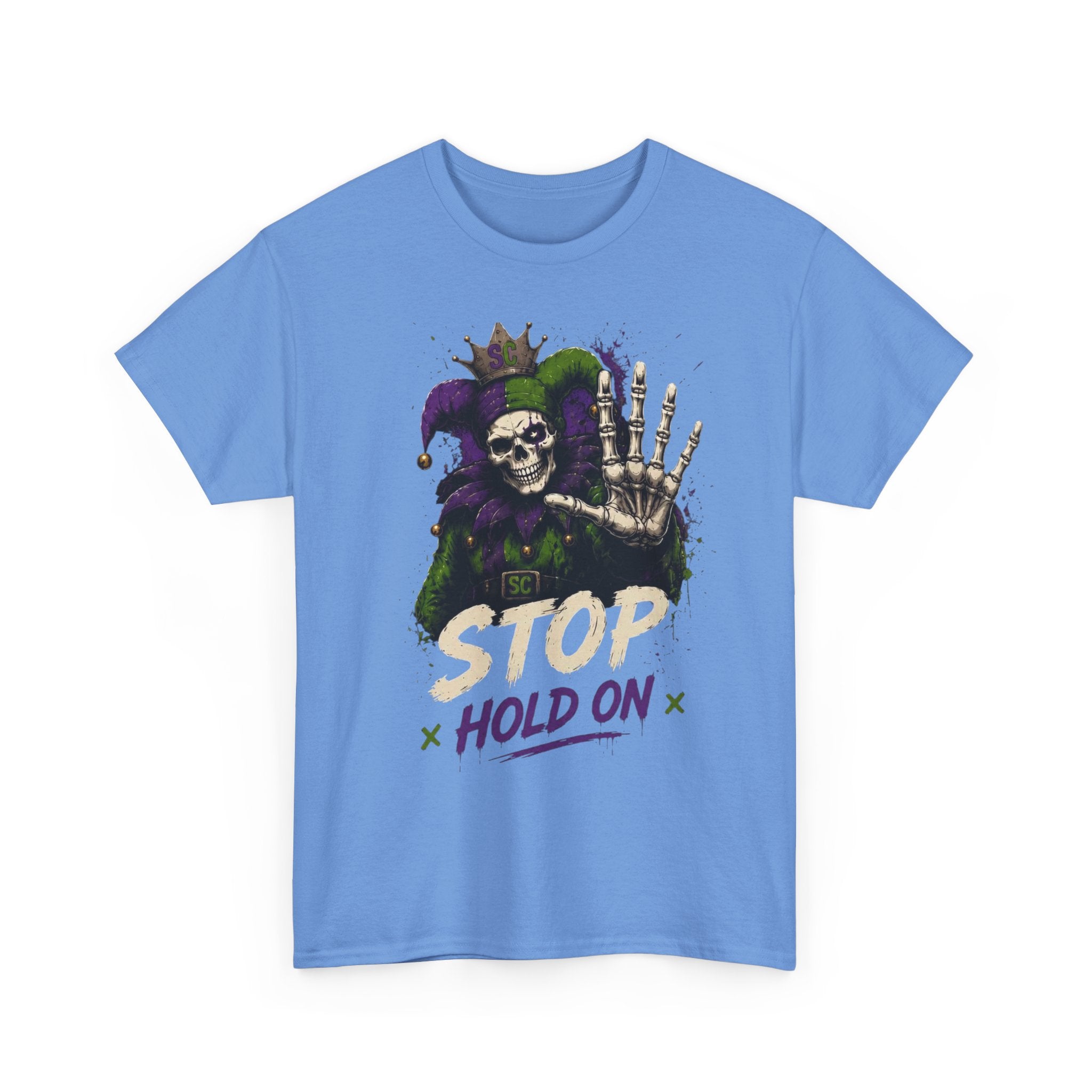 Stop Hold On Tee — 'OK Now Talk' Jester Graphic Unisex T-Shirt
