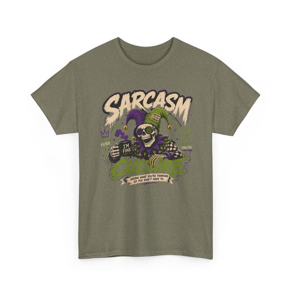 Off His Meds Jester Tee — Wild & Unhinged Sarcasm Culture Graphic T-Shirt