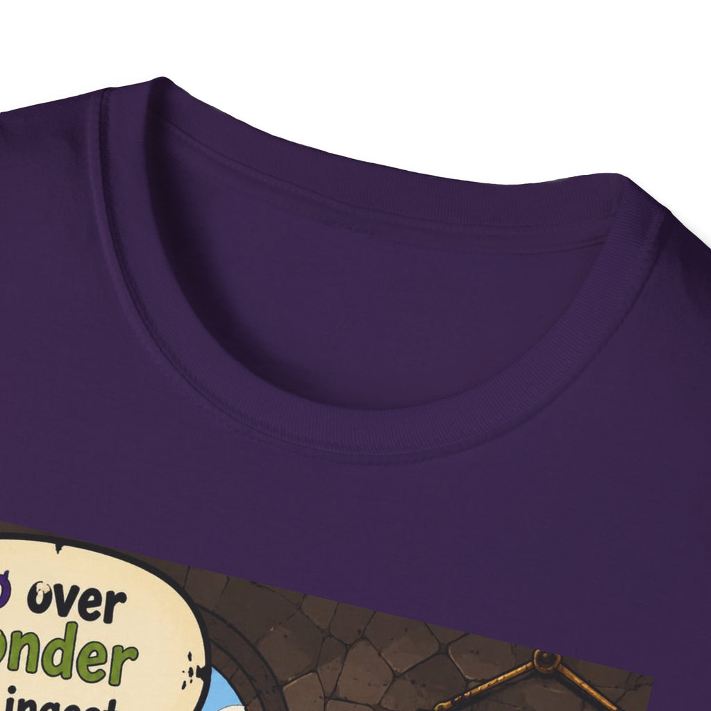 Funny Medieval Skeleton T‑Shirt – 'Go over yonder and ingest a satchel of Richard's' Graphic Tee