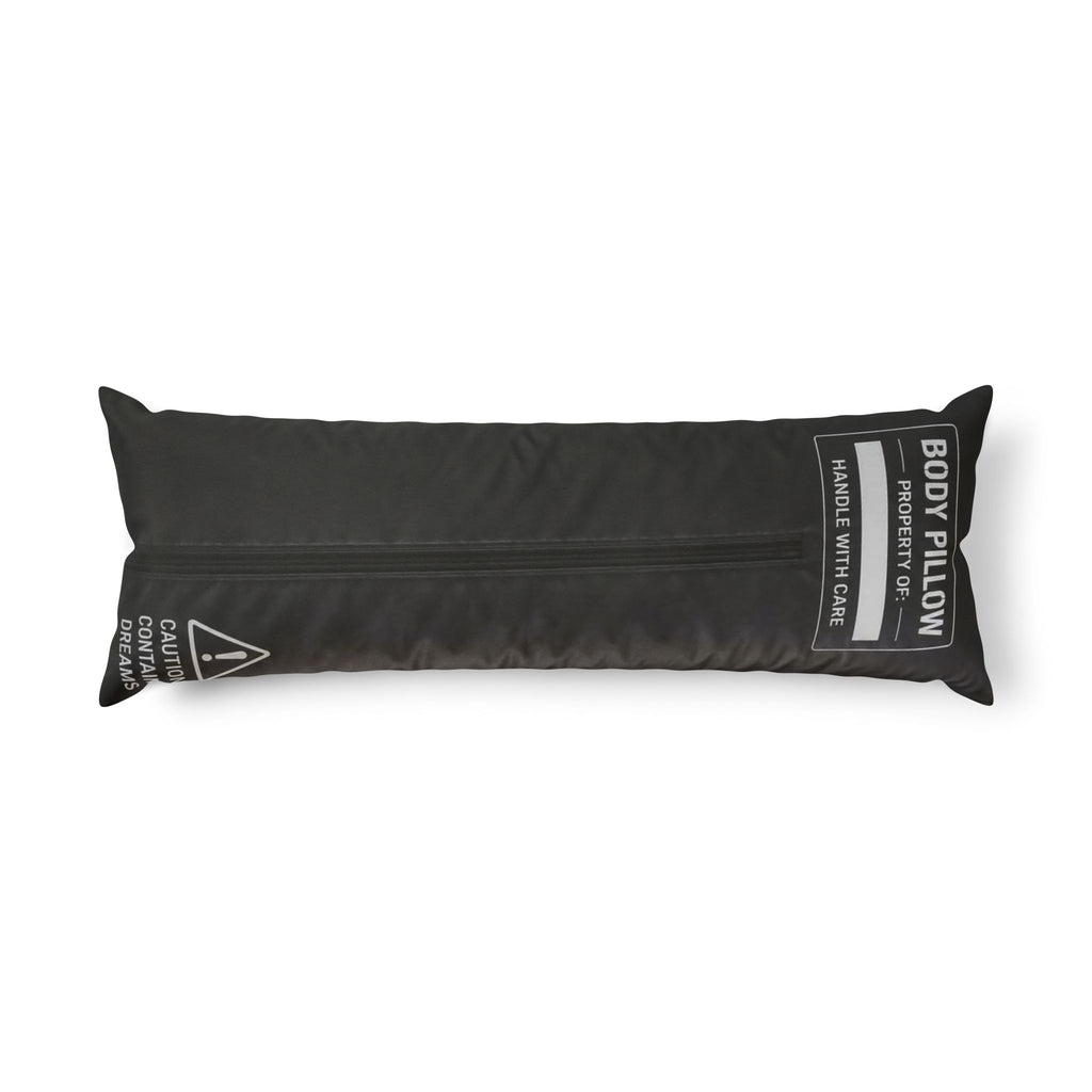 Sarcasm Culture Body Pillow — Funny Skull Graphic Long Pillow for Teens & Adults