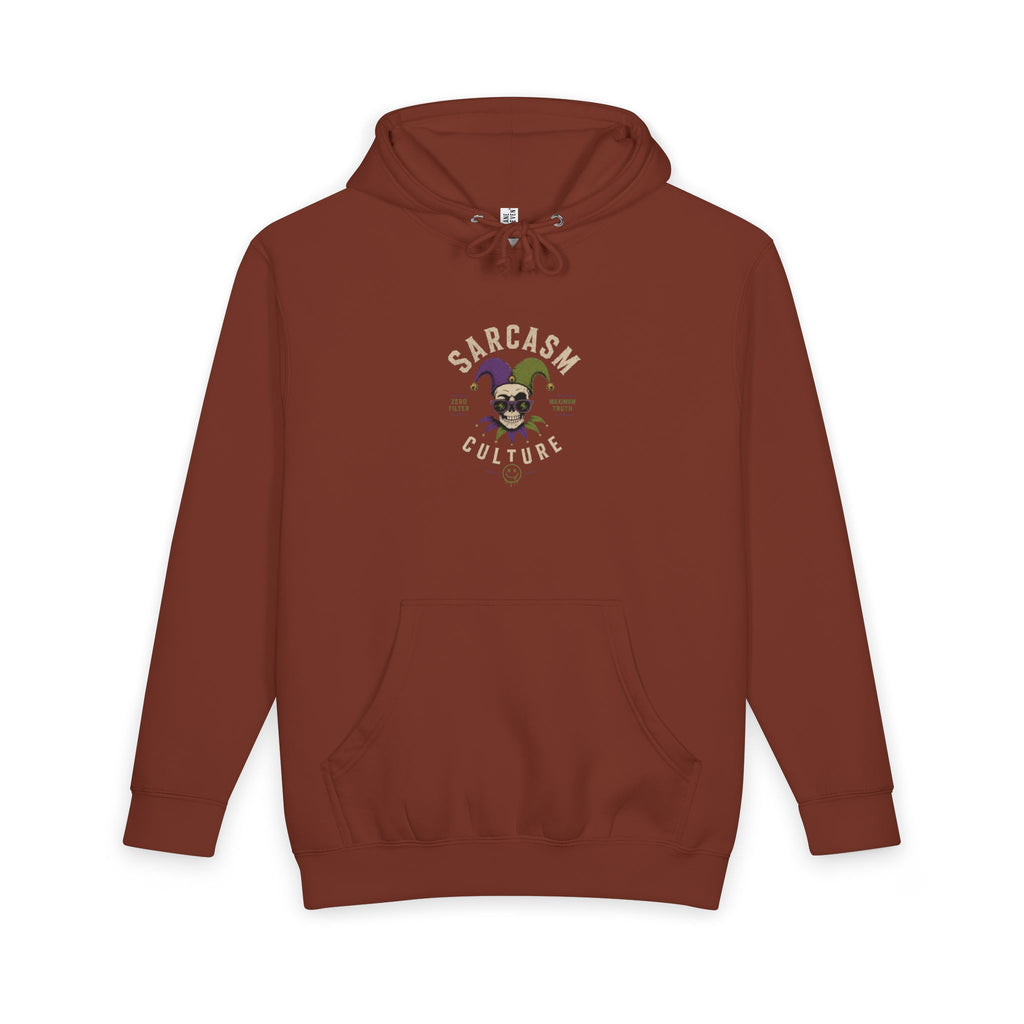 Jester Skull Hoodie - Dark Carnival Graphic Pullover (Back Print)