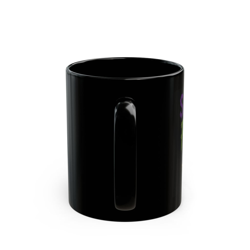 Sarcasm Fuel Black Mug — Funny Gothic Skull Coffee Cup (11oz/15oz)