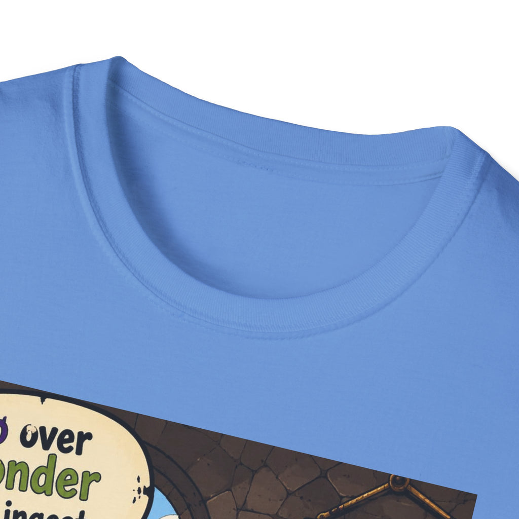 Funny Medieval Skeleton T‑Shirt – 'Go over yonder and ingest a satchel of Richard's' Graphic Tee