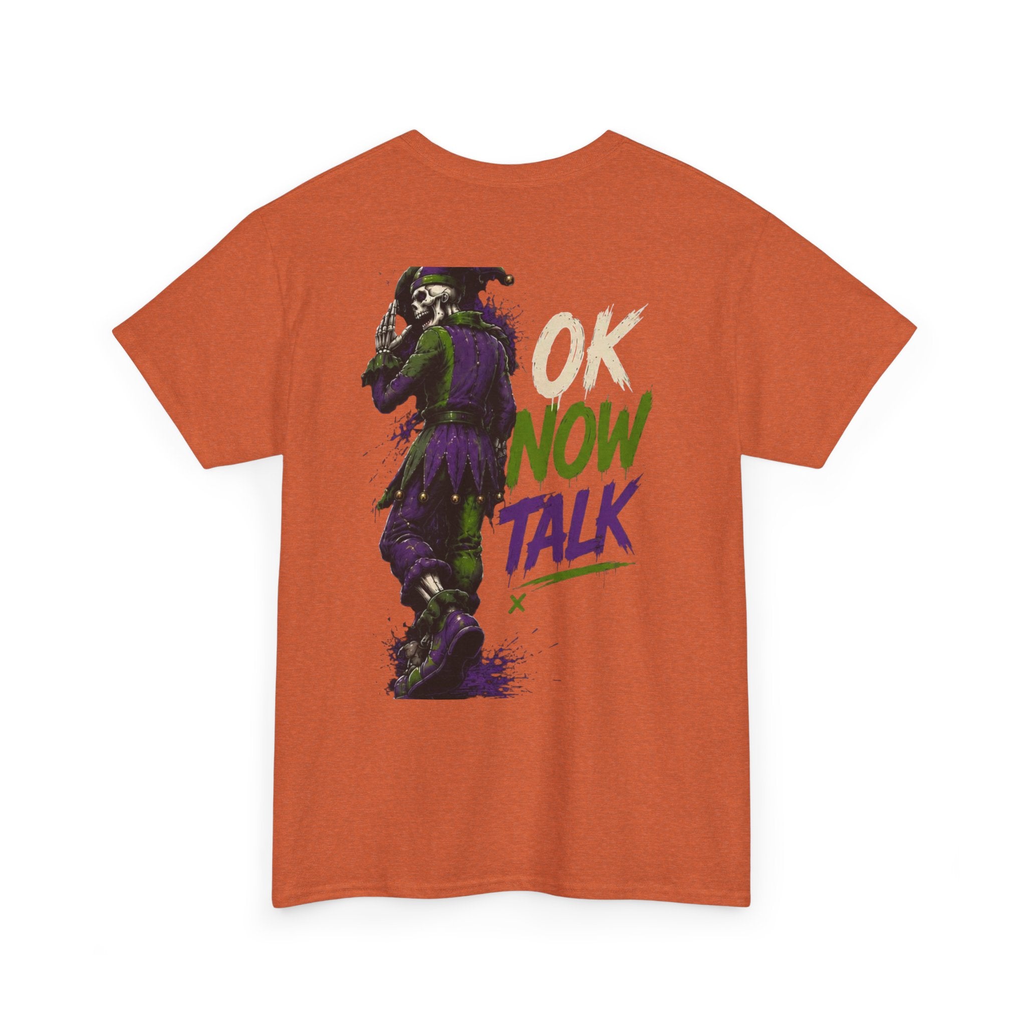 Stop Hold On Tee — 'OK Now Talk' Jester Graphic Unisex T-Shirt