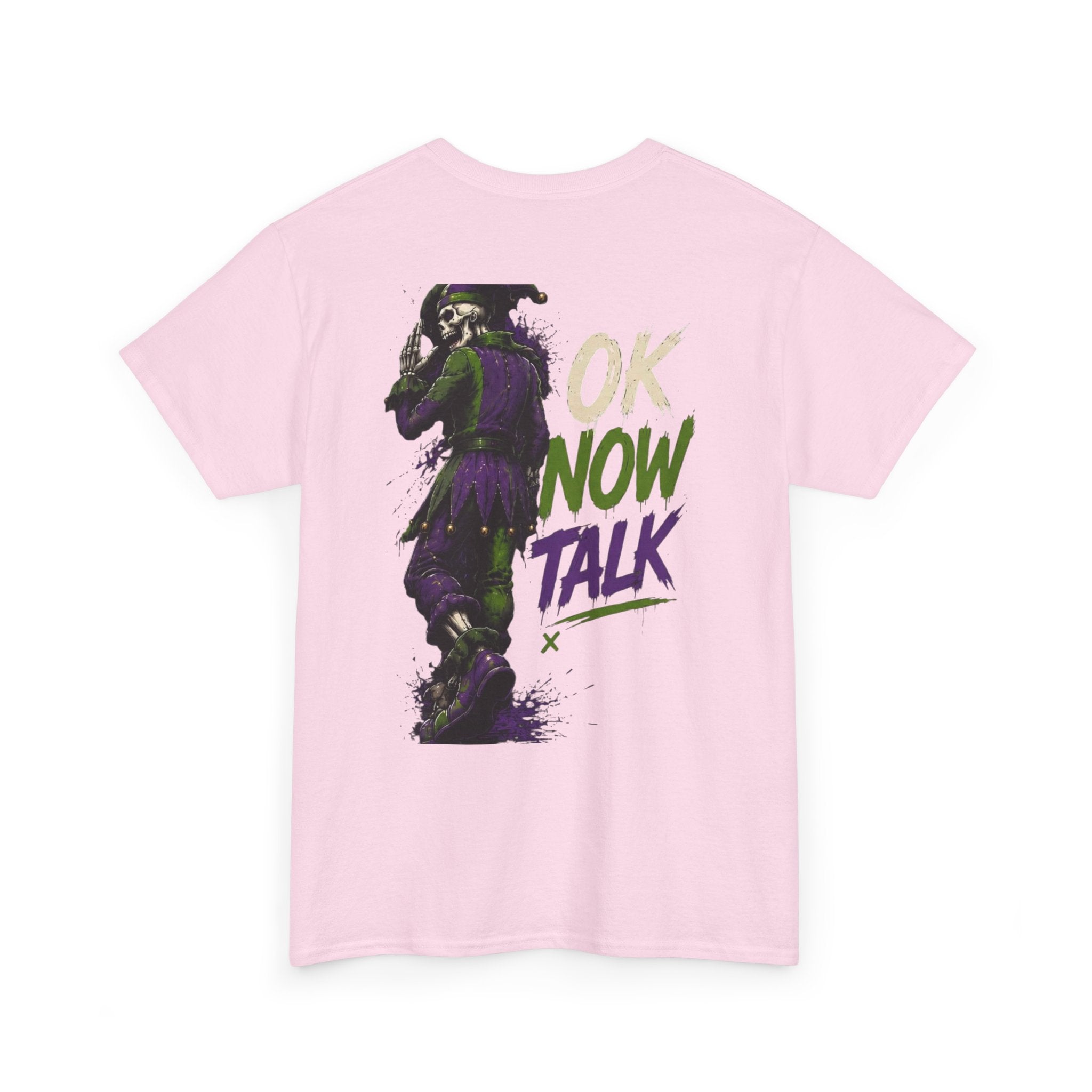Stop Hold On Tee — 'OK Now Talk' Jester Graphic Unisex T-Shirt
