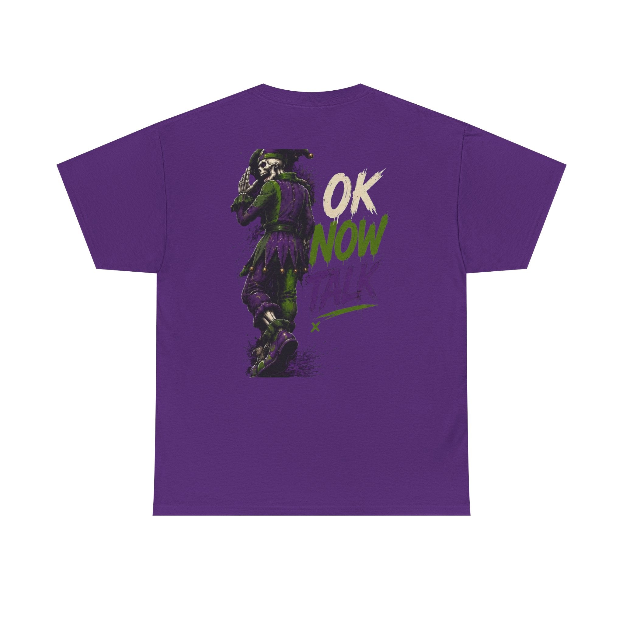 Stop Hold On Tee — 'OK Now Talk' Jester Graphic Unisex T-Shirt