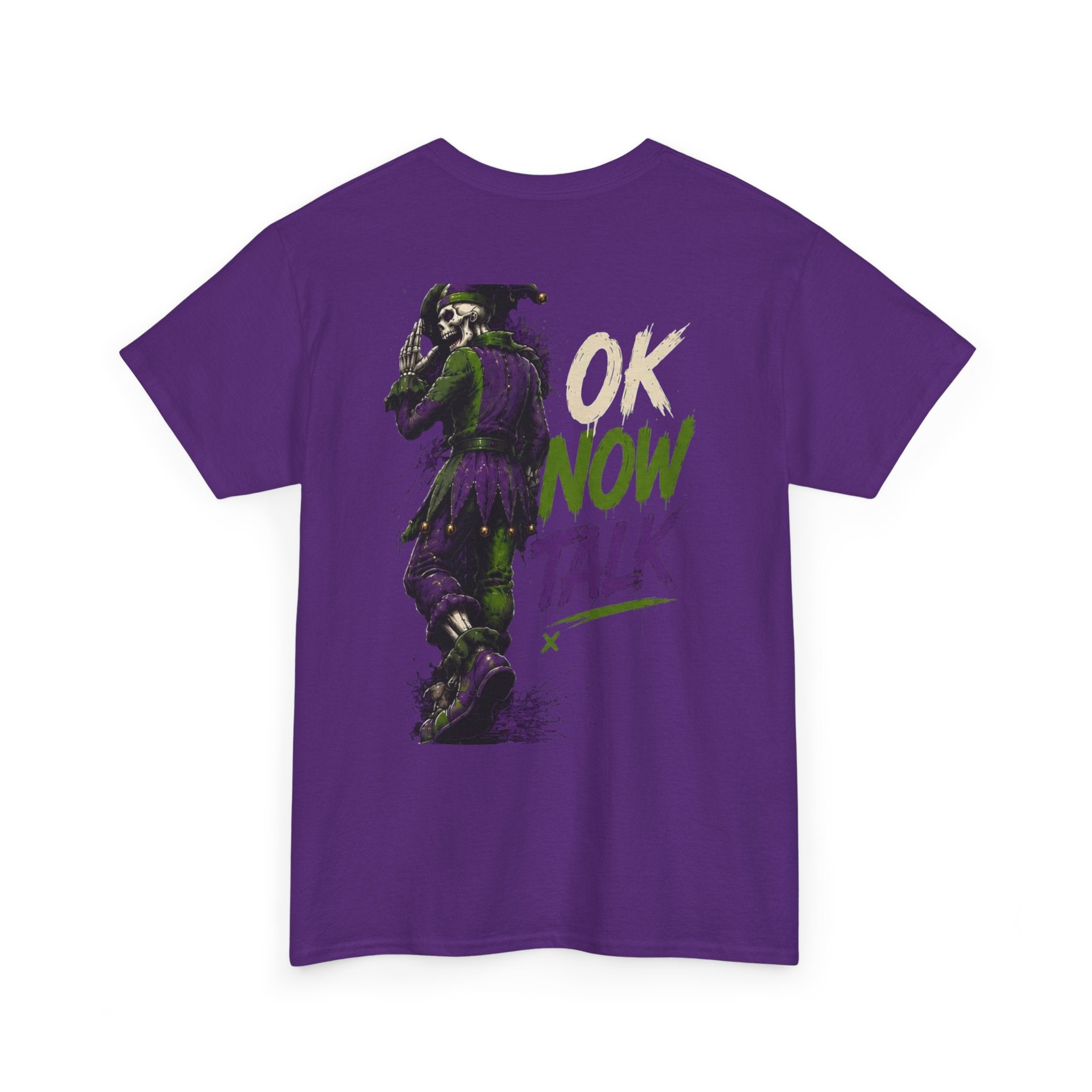 Stop Hold On Tee — 'OK Now Talk' Jester Graphic Unisex T-Shirt