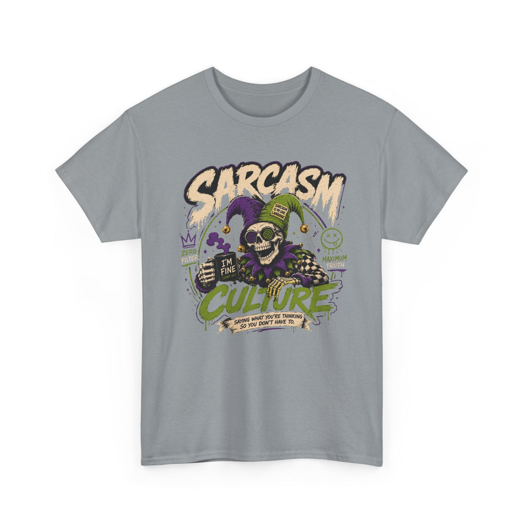 Off His Meds Jester Tee — Wild & Unhinged Sarcasm Culture Graphic T-Shirt