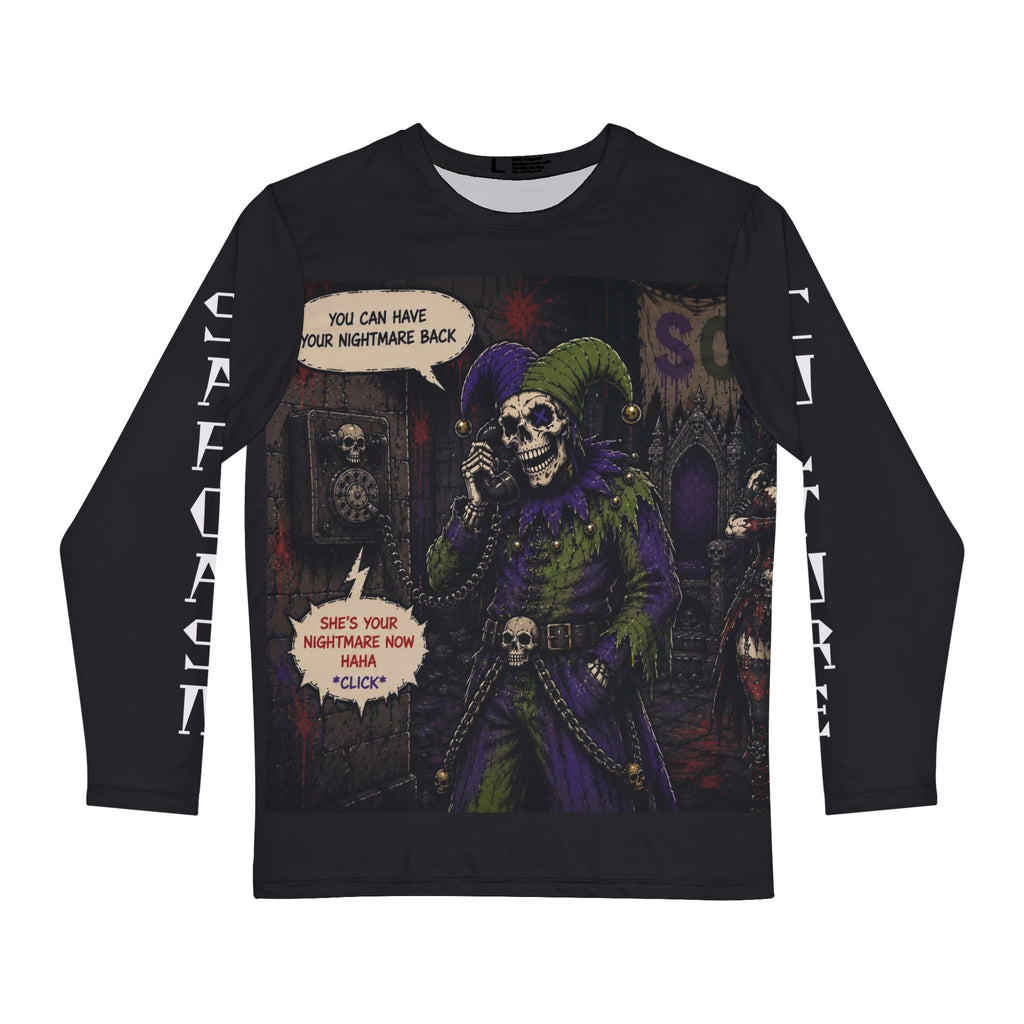 Horror Jester Long Sleeve Shirt — "You Can Have Your Nightmare Back" All-Over Print