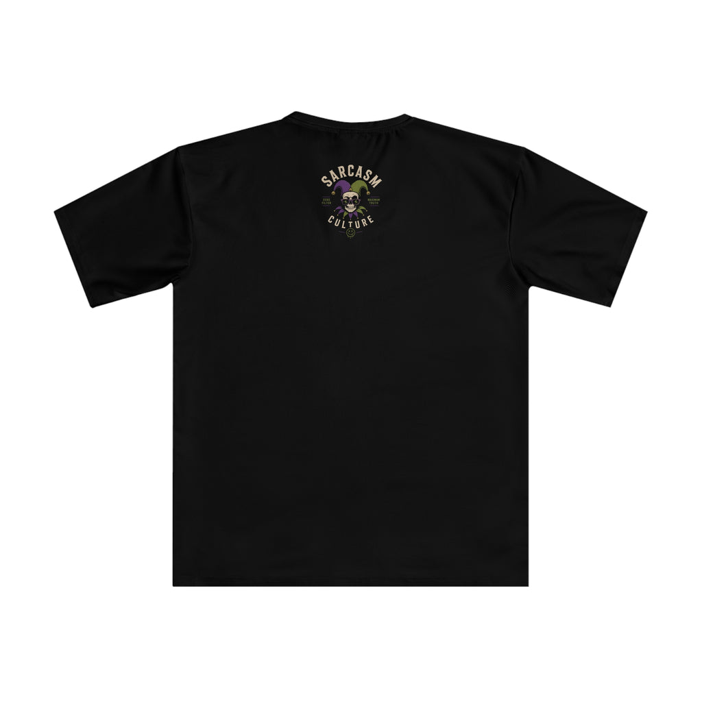 Skull Jester Tee — 'FYI Midget Strippers Are Not Half Off' Dark Humor Graphic Shirt