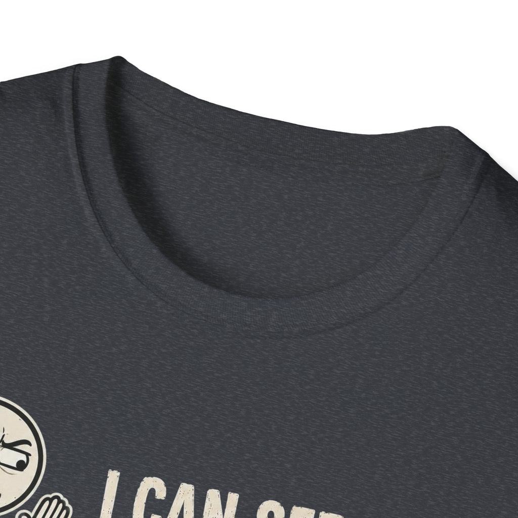 Funny Emoji T-Shirt — "I Can See Your Thoughts, You Pervert" Graphic Tee