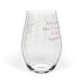 Stemless Wine Glass – “This Tastes Like I’m Calling in Sick Tomorrow” Funny Glass