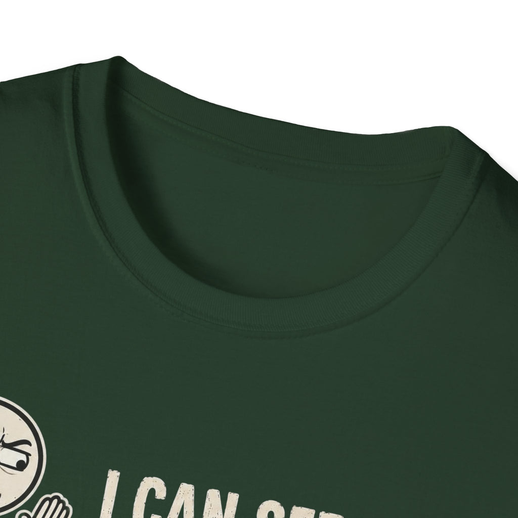 Funny Emoji T-Shirt — "I Can See Your Thoughts, You Pervert" Graphic Tee