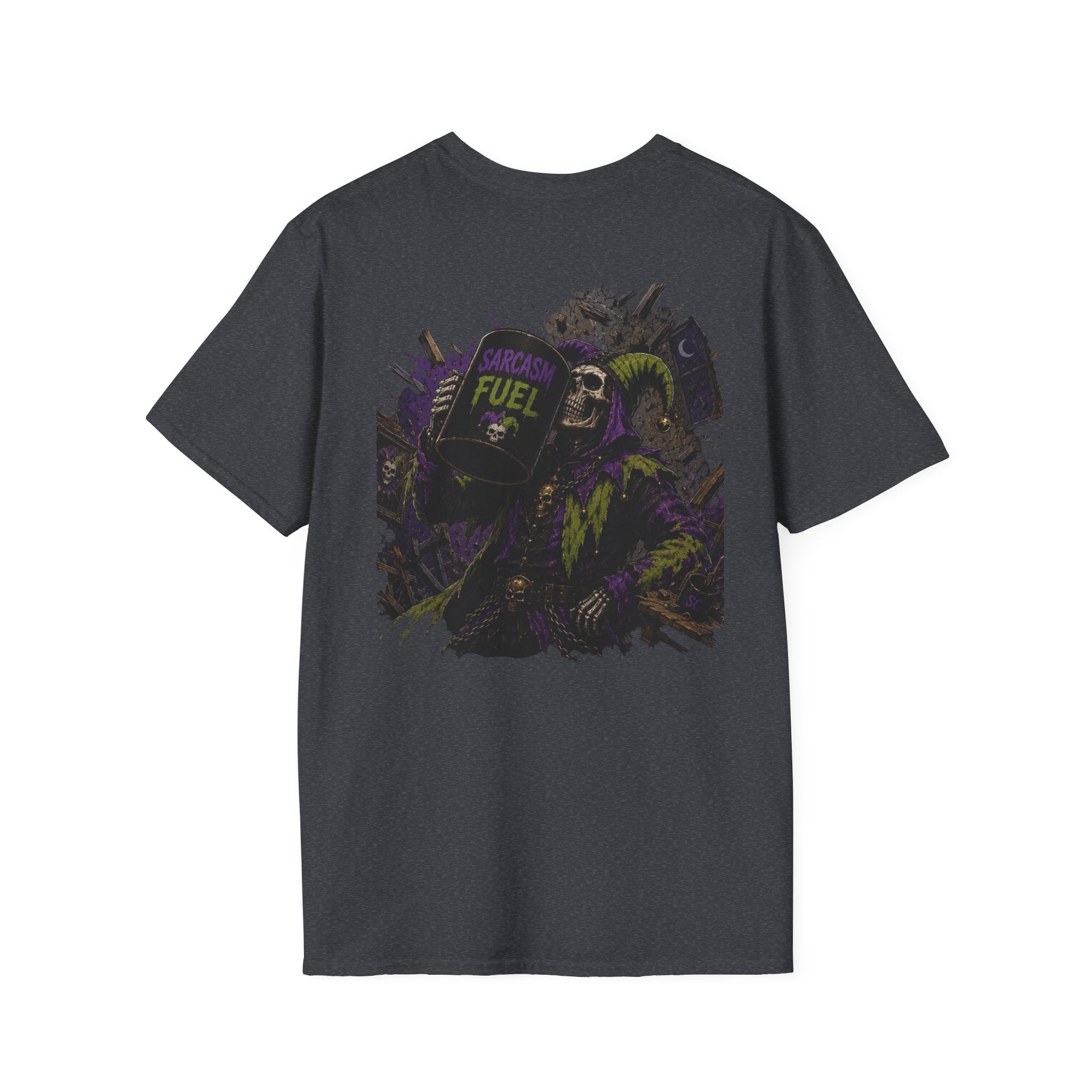 Fuel Mask Graphic T-Shirt — Dark Vaporwave Streetwear