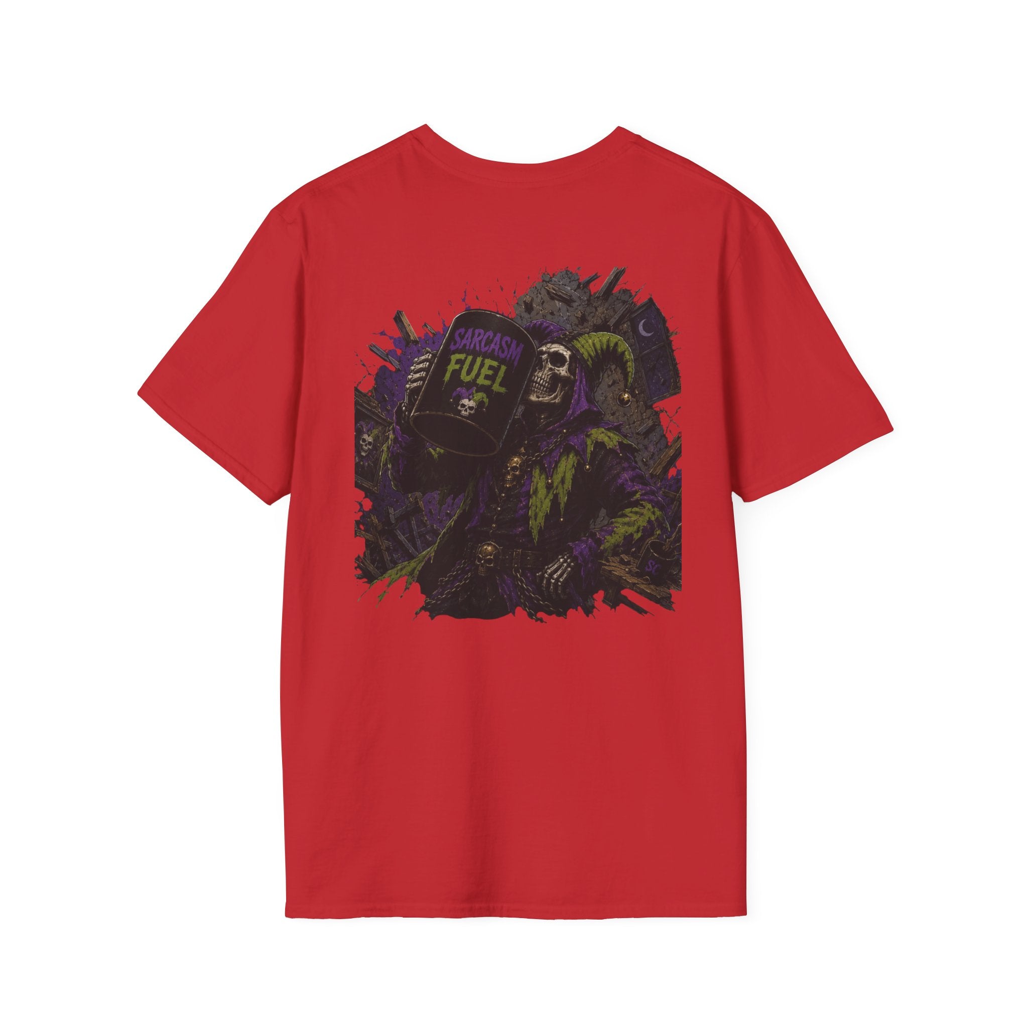 Fuel Mask Graphic T-Shirt — Dark Vaporwave Streetwear