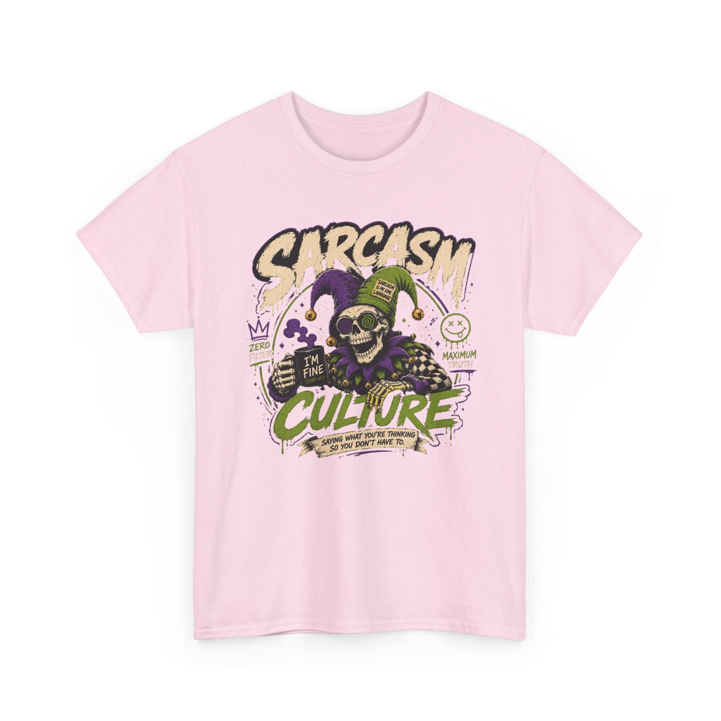 Off His Meds Jester Tee — Wild & Unhinged Sarcasm Culture Graphic T-Shirt