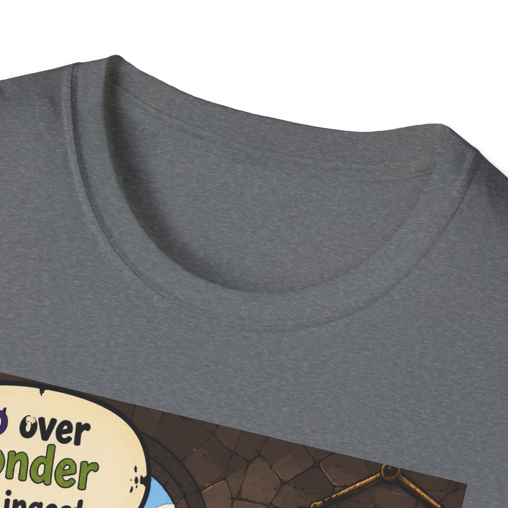 Funny Medieval Skeleton T‑Shirt – 'Go over yonder and ingest a satchel of Richard's' Graphic Tee