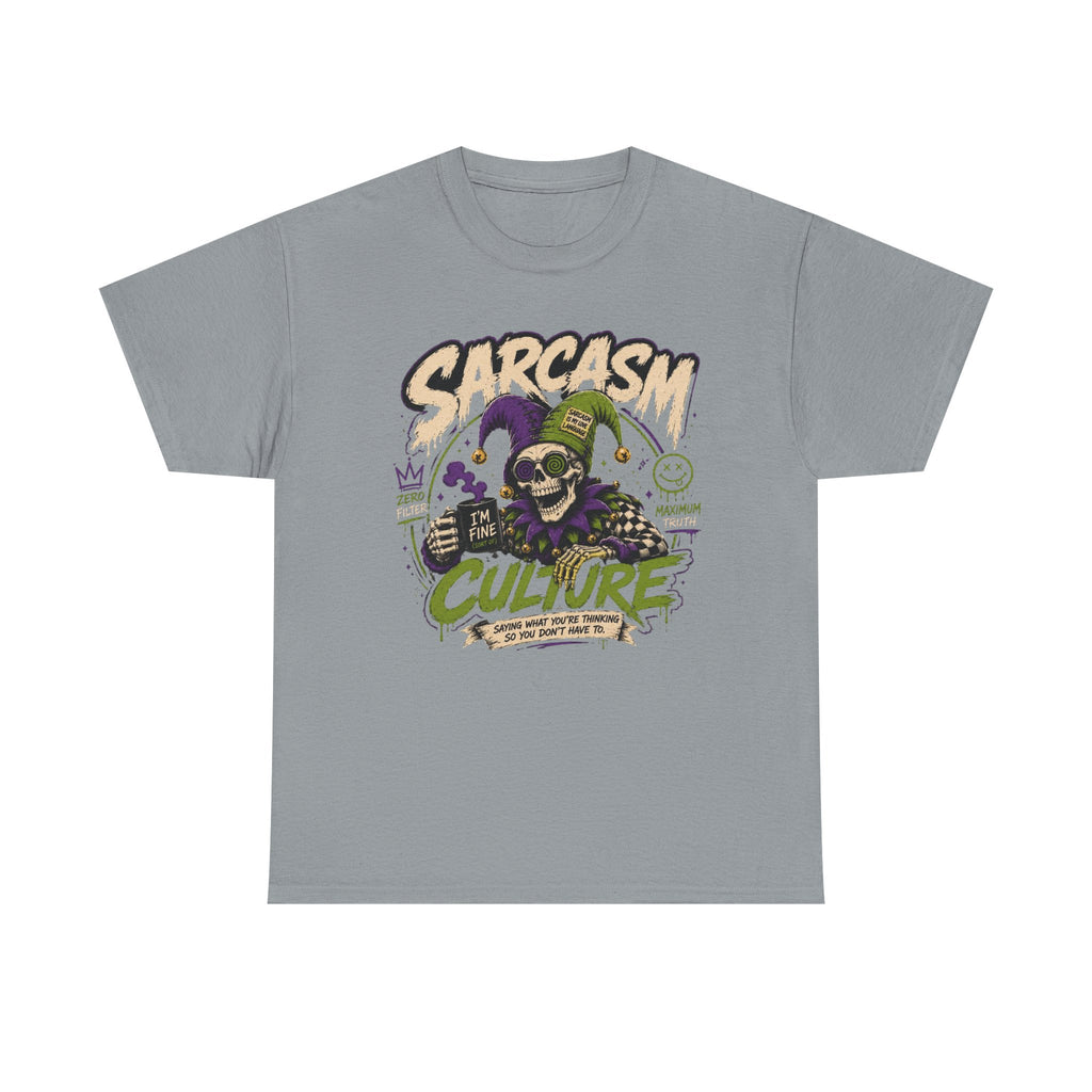 Off His Meds Jester Tee — Wild & Unhinged Sarcasm Culture Graphic T-Shirt