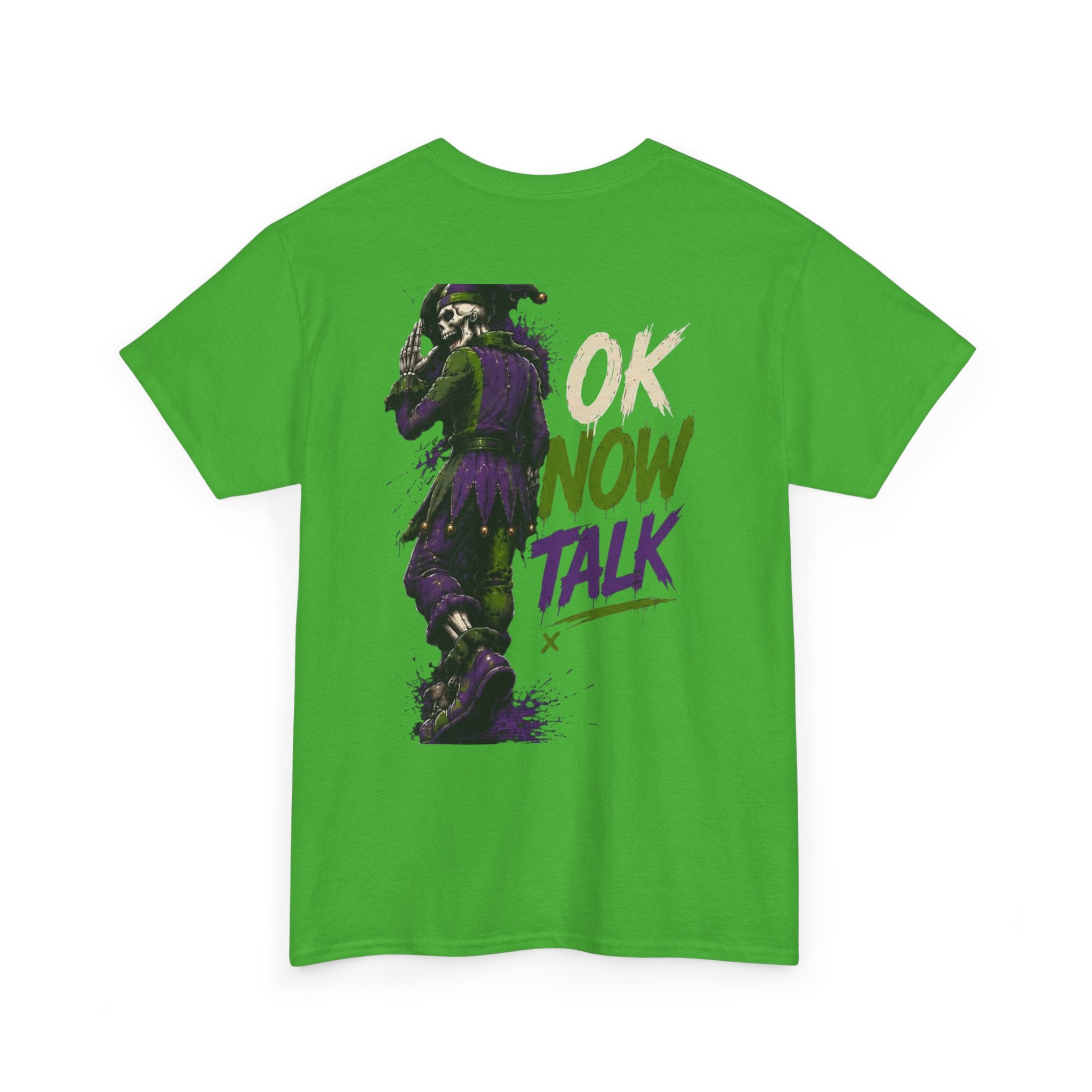 Stop Hold On Tee — 'OK Now Talk' Jester Graphic Unisex T-Shirt