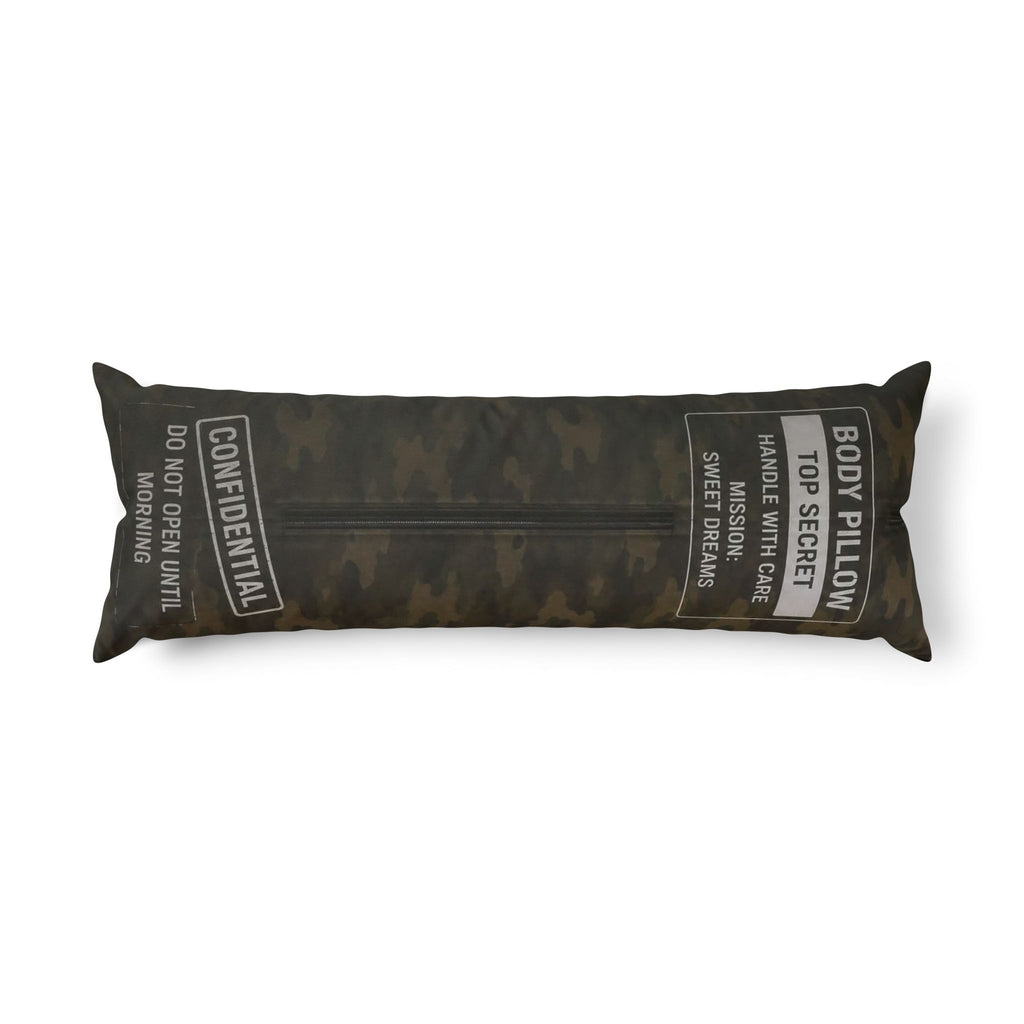 Sarcasm Culture Body Pillow – Funny Confidential Military-Styled Bolster