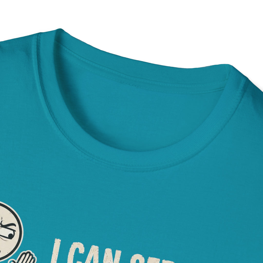 Funny Emoji T-Shirt — "I Can See Your Thoughts, You Pervert" Graphic Tee