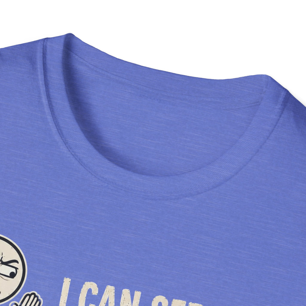 Funny Emoji T-Shirt — "I Can See Your Thoughts, You Pervert" Graphic Tee