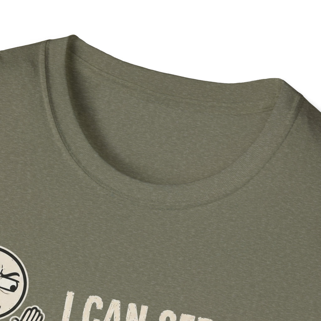 Funny Emoji T-Shirt — "I Can See Your Thoughts, You Pervert" Graphic Tee