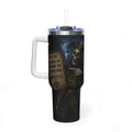 40oz The Skeleton Jester Tumbler — 'Another Day Without You Making Sense' Dark Humor Travel Mug