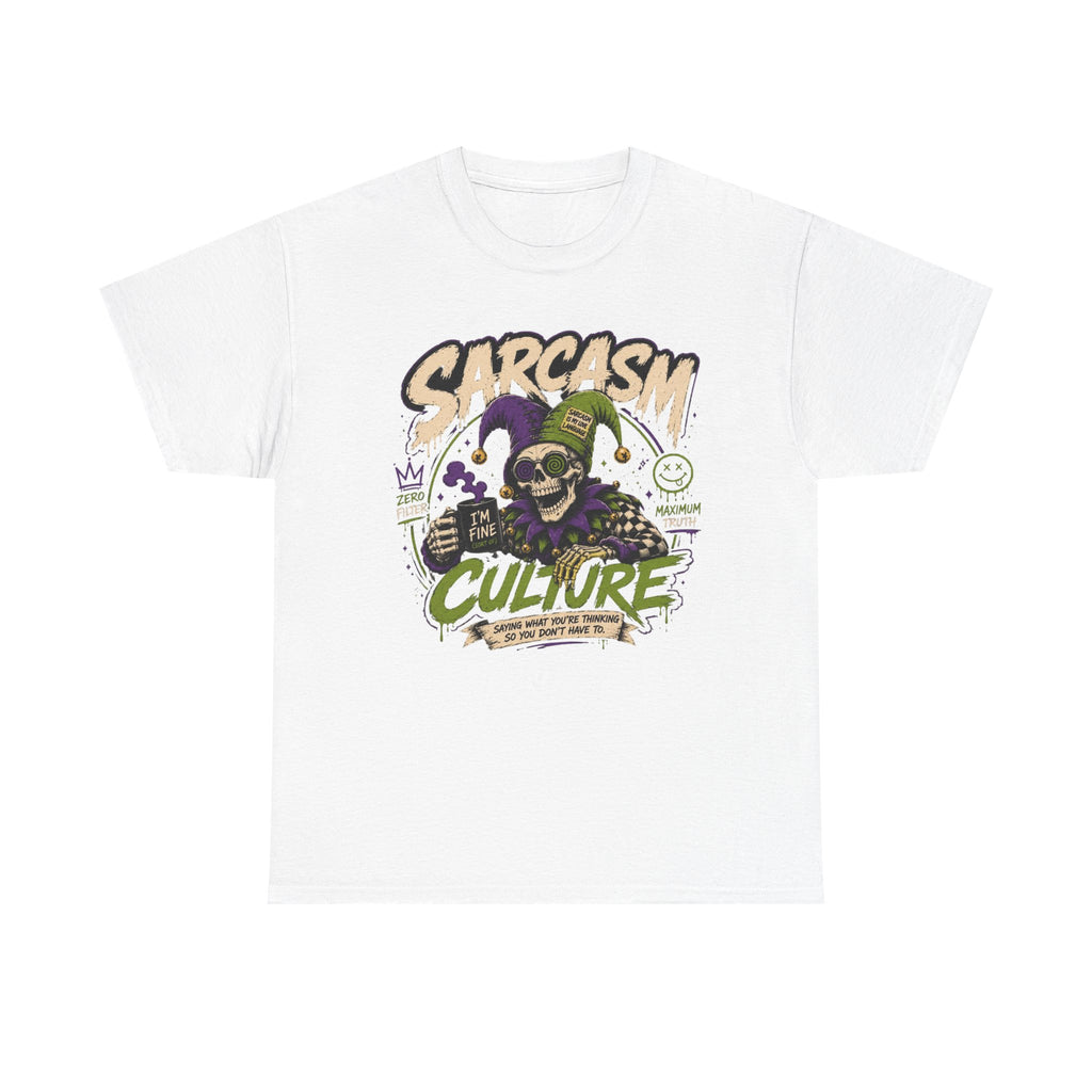 Off His Meds Jester Tee — Wild & Unhinged Sarcasm Culture Graphic T-Shirt