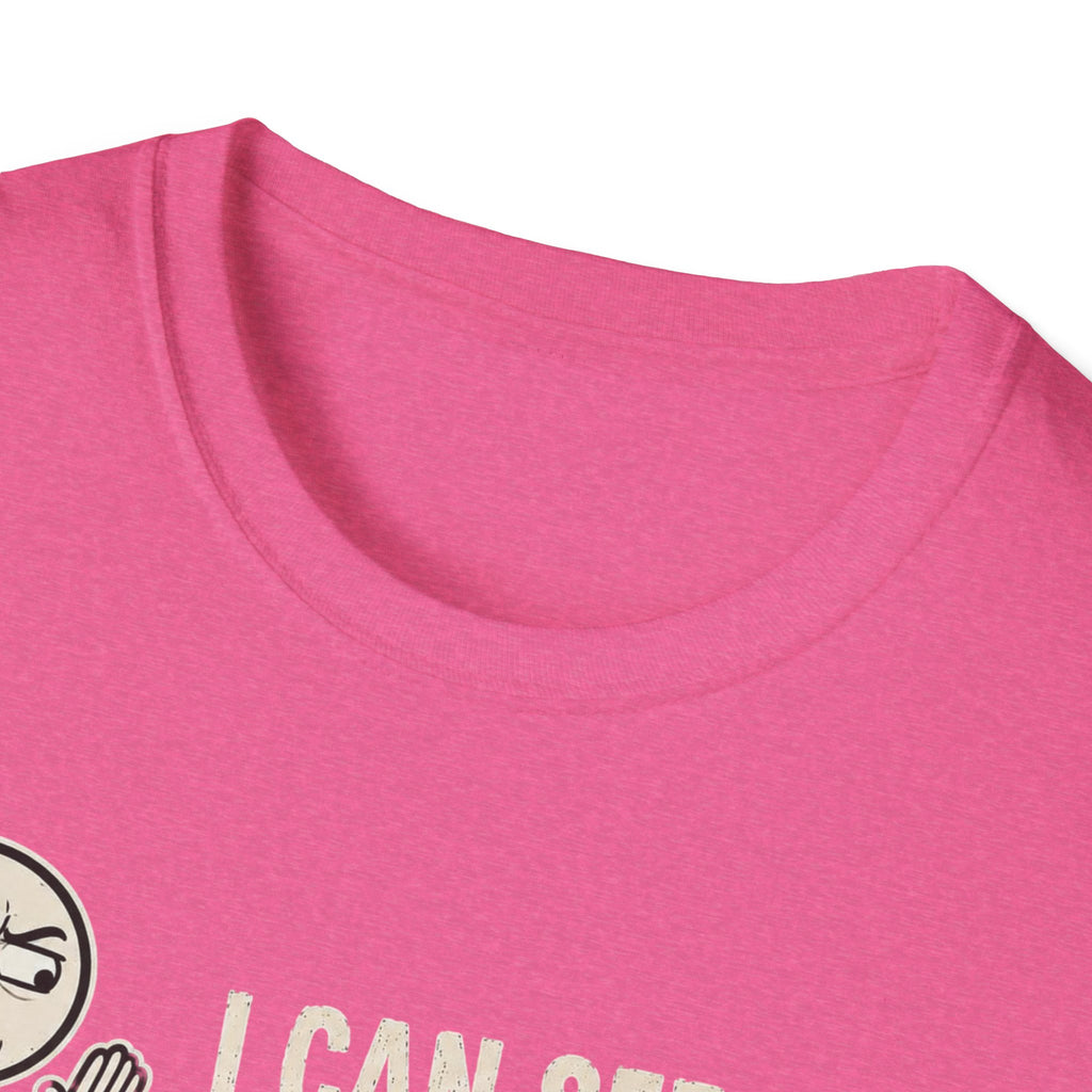 Funny Emoji T-Shirt — "I Can See Your Thoughts, You Pervert" Graphic Tee