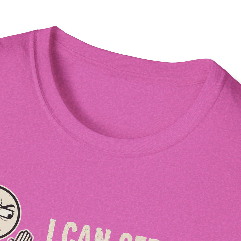 Funny Emoji T-Shirt — "I Can See Your Thoughts, You Pervert" Graphic Tee