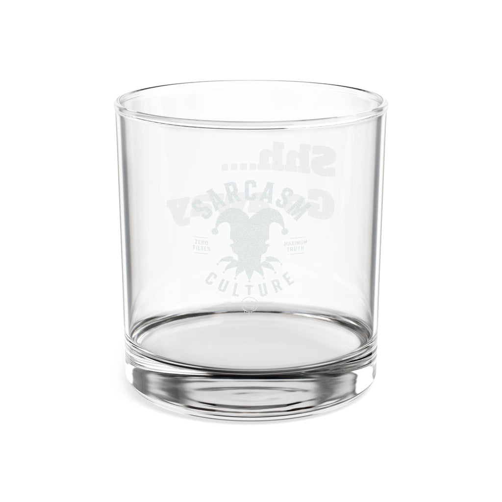 Engraved 10oz Rocks Glass - "Shh... Go Away" Sarcasm Whiskey Tumbler