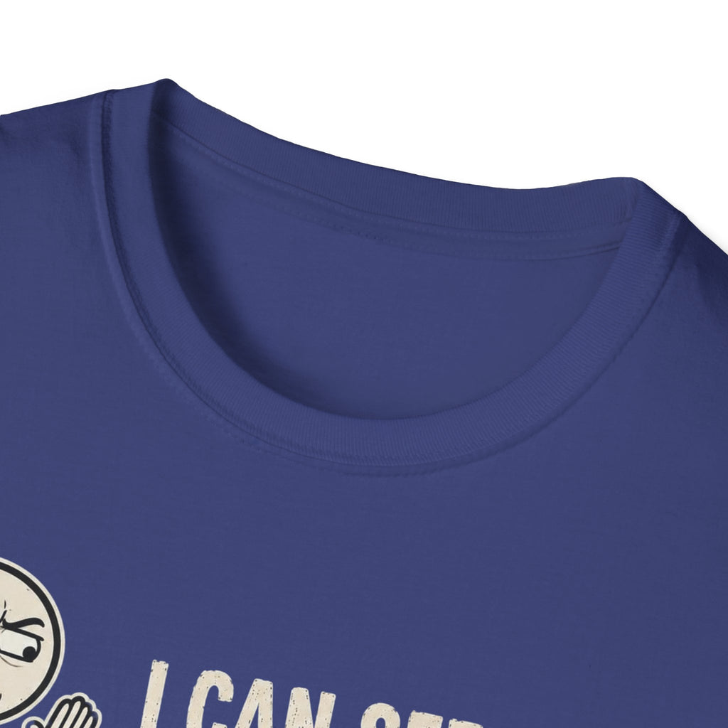 Funny Emoji T-Shirt — "I Can See Your Thoughts, You Pervert" Graphic Tee