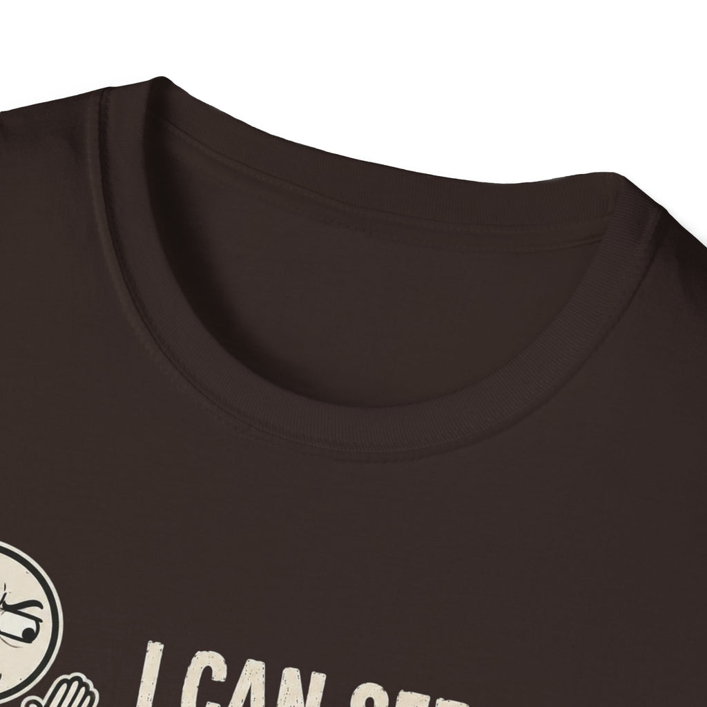 Funny Emoji T-Shirt — "I Can See Your Thoughts, You Pervert" Graphic Tee