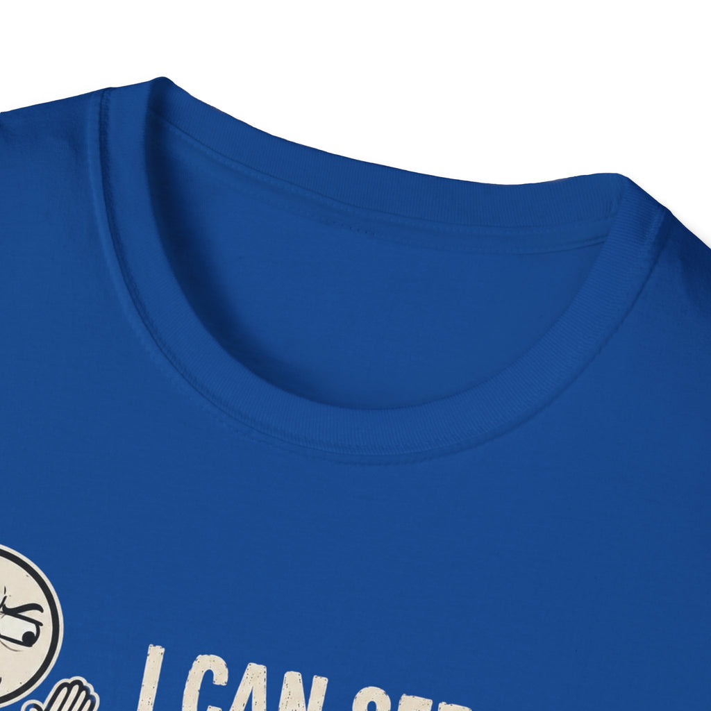 Funny Emoji T-Shirt — "I Can See Your Thoughts, You Pervert" Graphic Tee