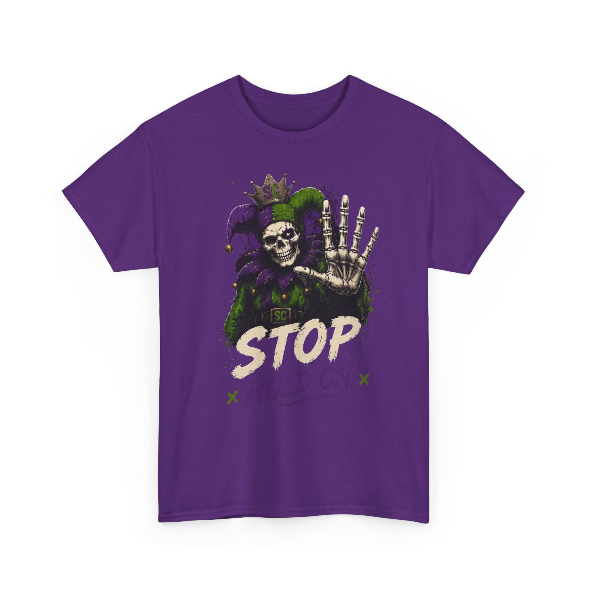 Stop Hold On Tee — 'OK Now Talk' Jester Graphic Unisex T-Shirt