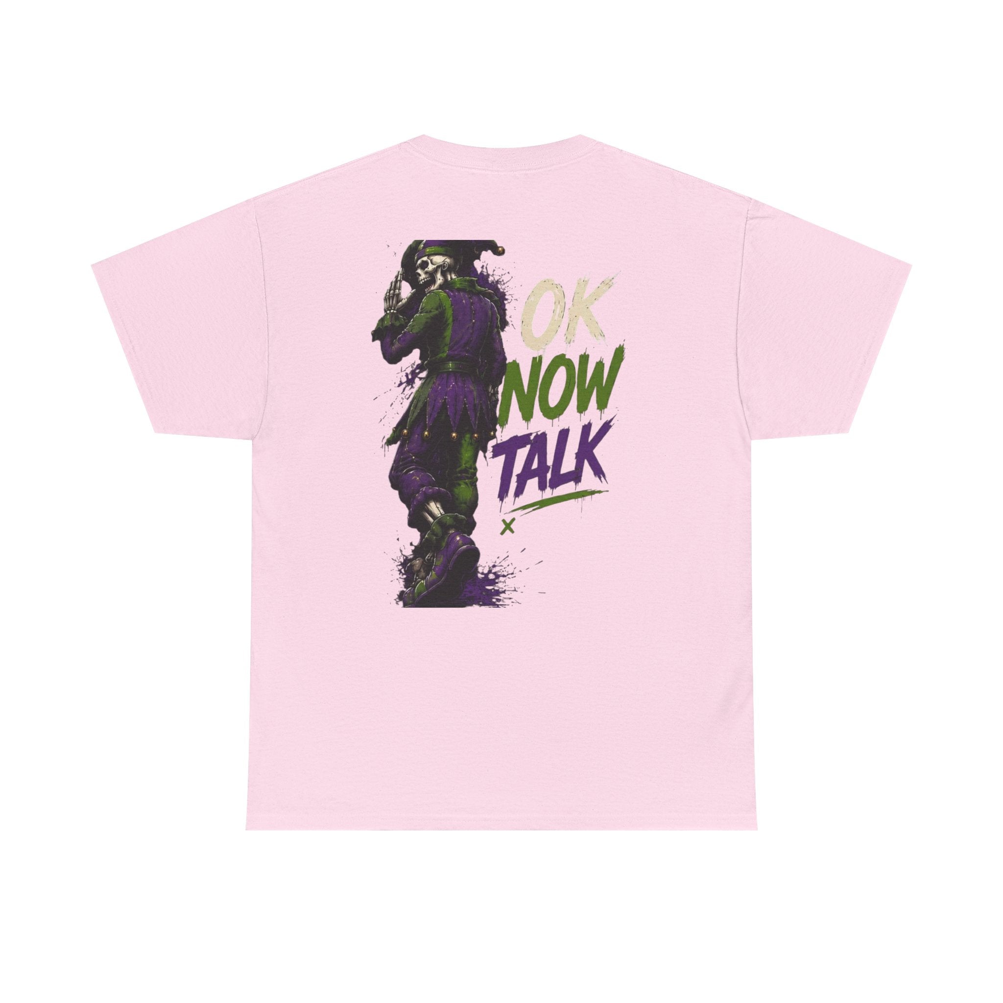 Stop Hold On Tee — 'OK Now Talk' Jester Graphic Unisex T-Shirt