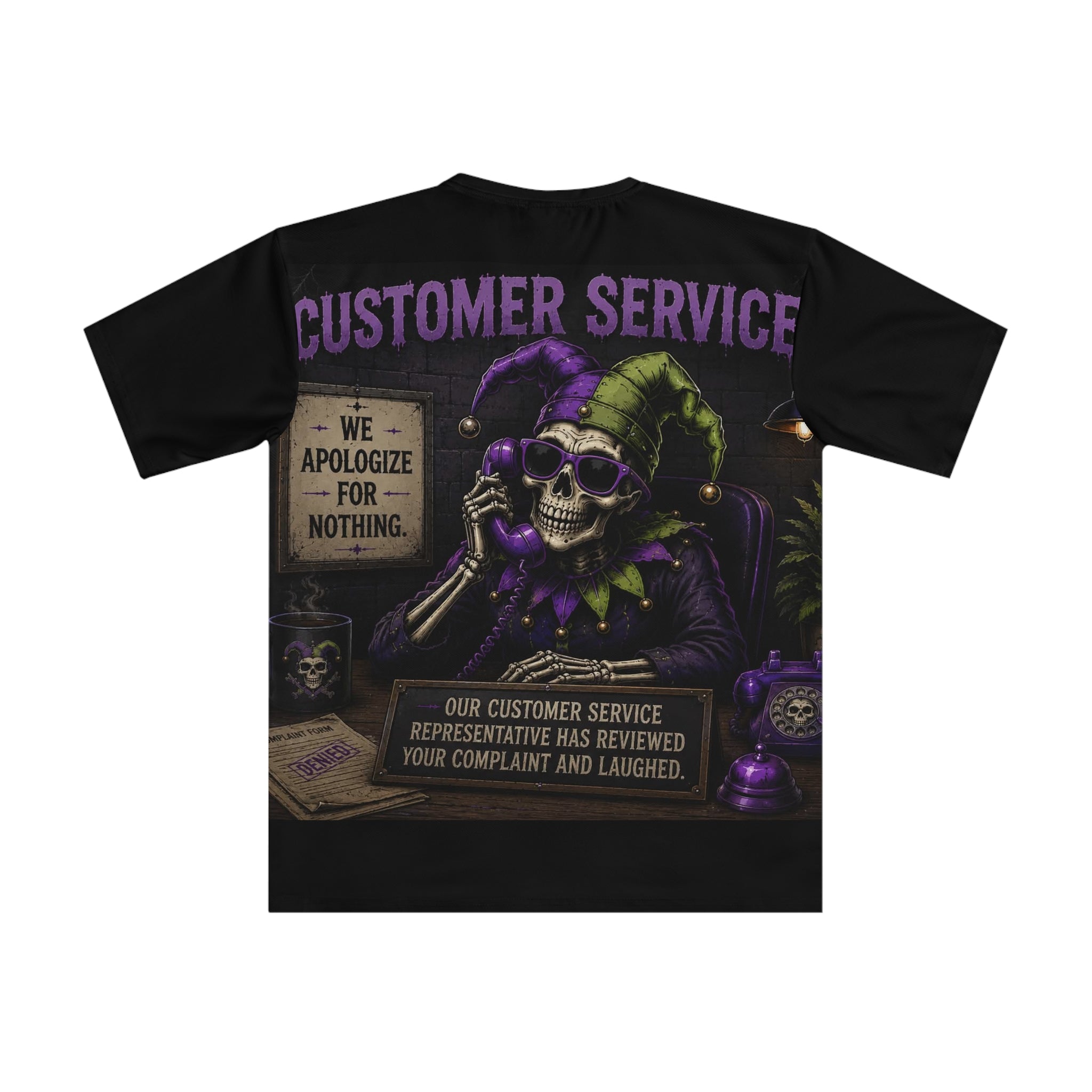 The "We Apologize for Nothing" Tee — Skull Joker | Sarcasm Culture