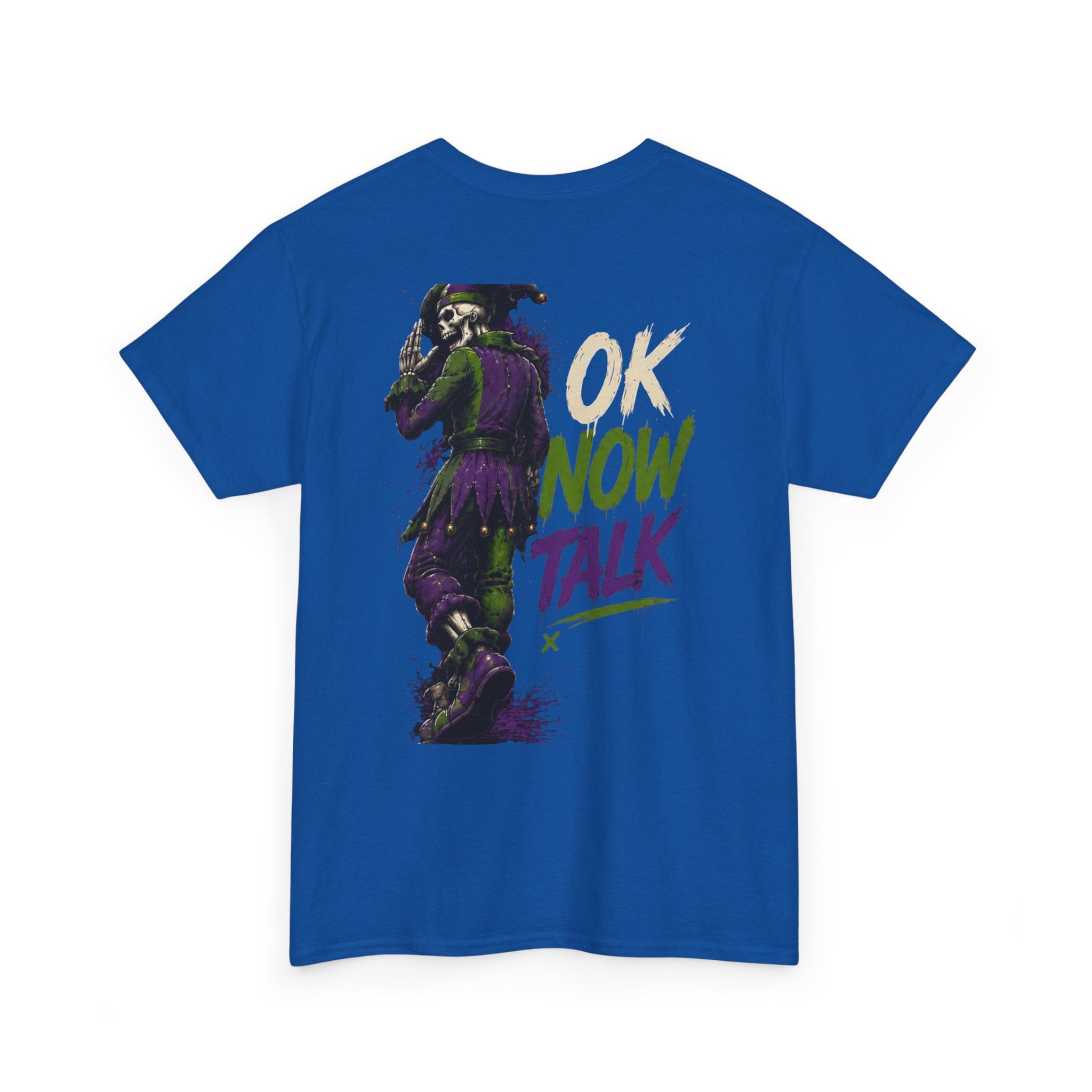 Stop Hold On Tee — 'OK Now Talk' Jester Graphic Unisex T-Shirt
