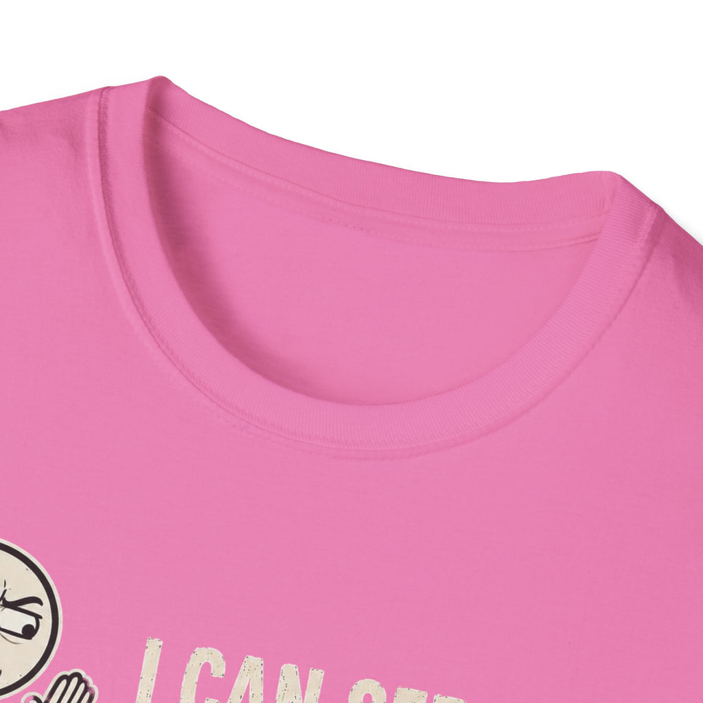 Funny Emoji T-Shirt — "I Can See Your Thoughts, You Pervert" Graphic Tee
