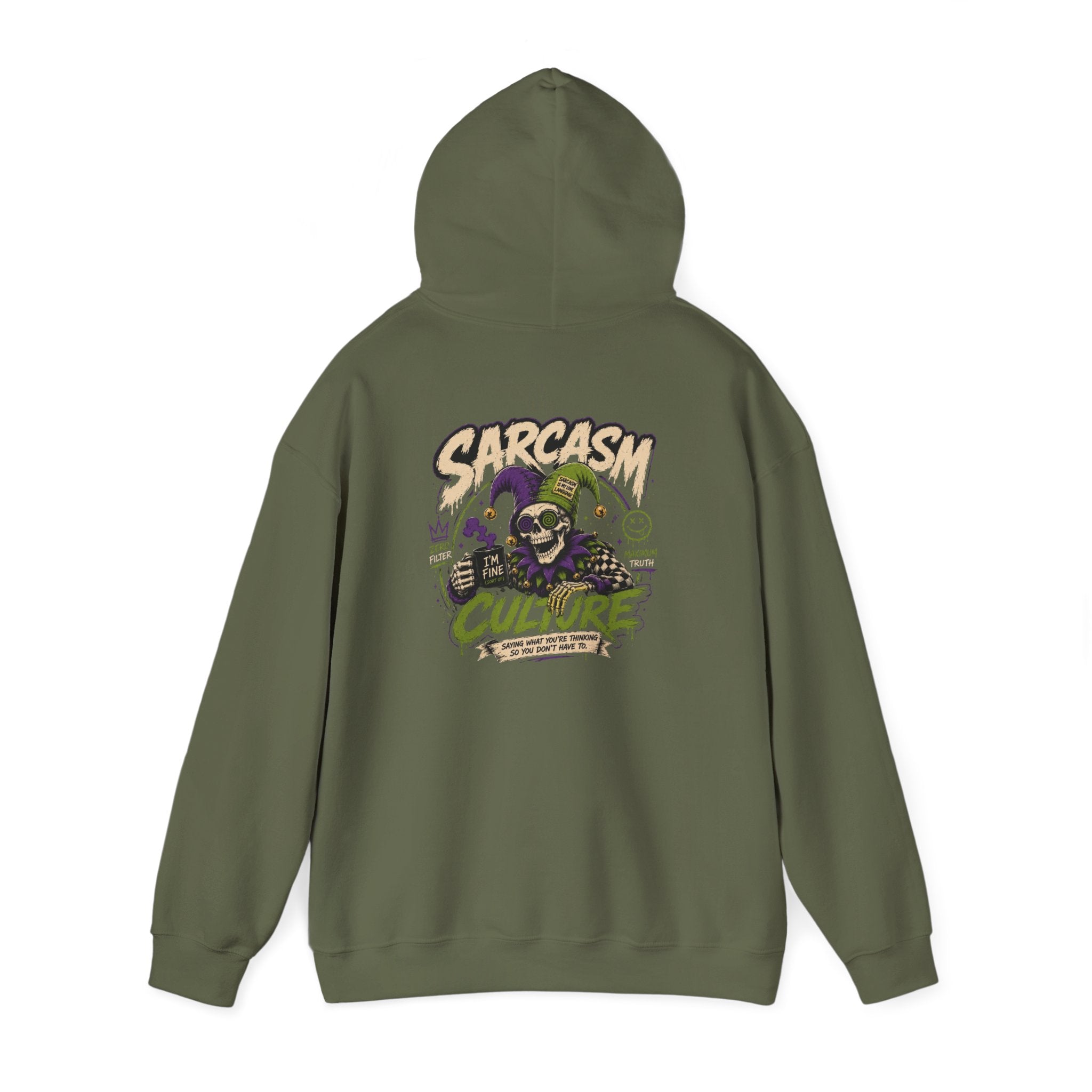 Graphic Heavy Blend Hoodie — Unisex Pullover Sweatshirt