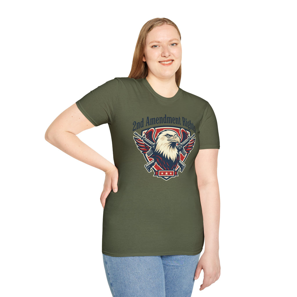2nd Amendment Rights Eagle T-Shirt – Patriotic Gun Rights Tee
